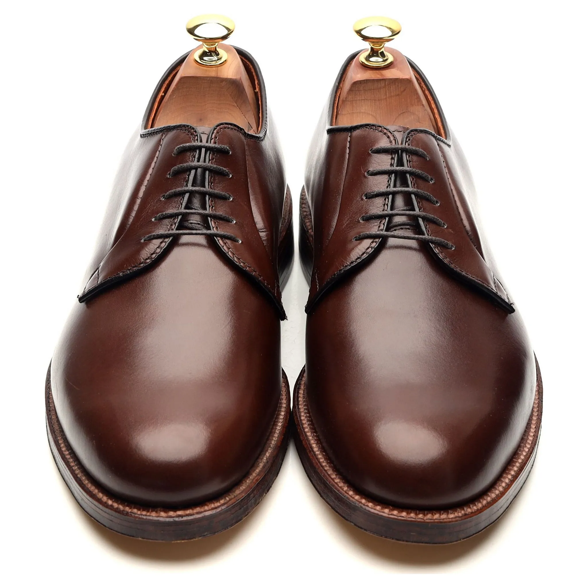 'M6408' Dark Brown Leather Derby UK 8.5 - 11