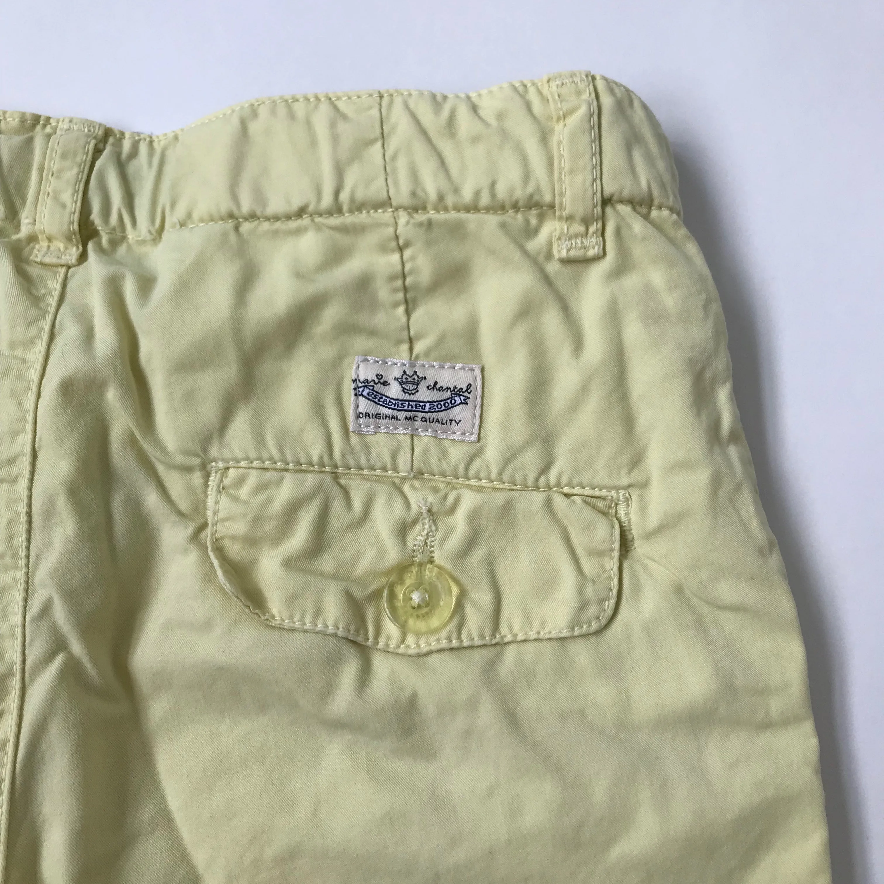 Marie-Chantal Lemon Yellow Cotton Chinos: 5 Years