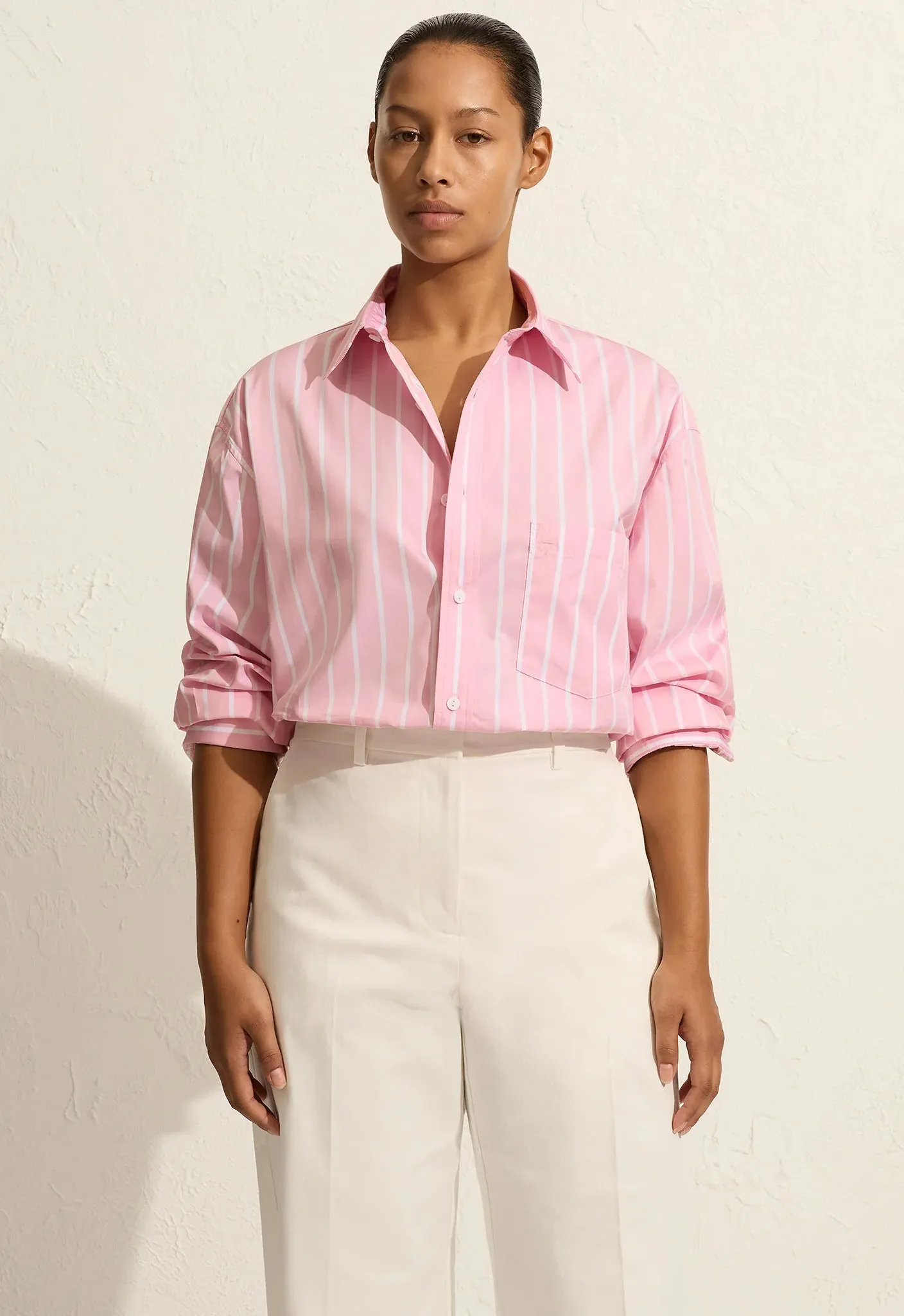 Matteau Classic Stripe Shirt - Sorbet