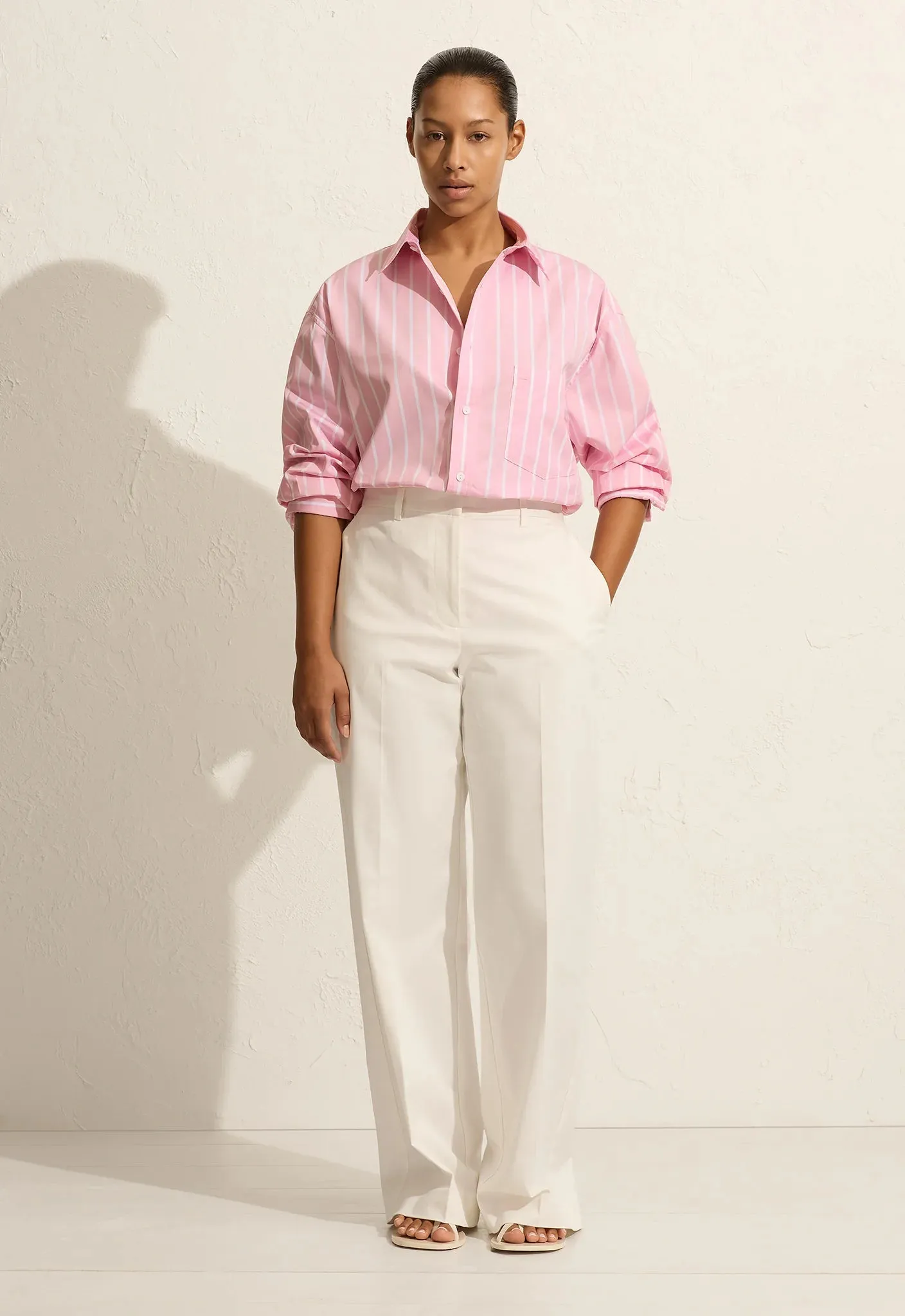 Matteau Classic Stripe Shirt - Sorbet