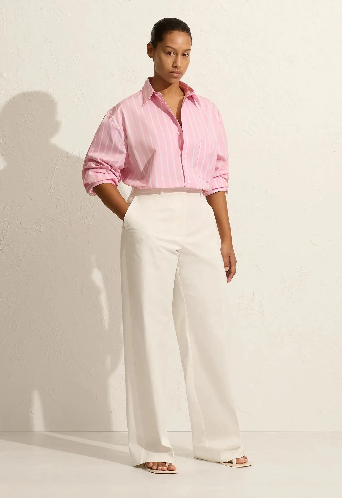 Matteau Classic Stripe Shirt - Sorbet