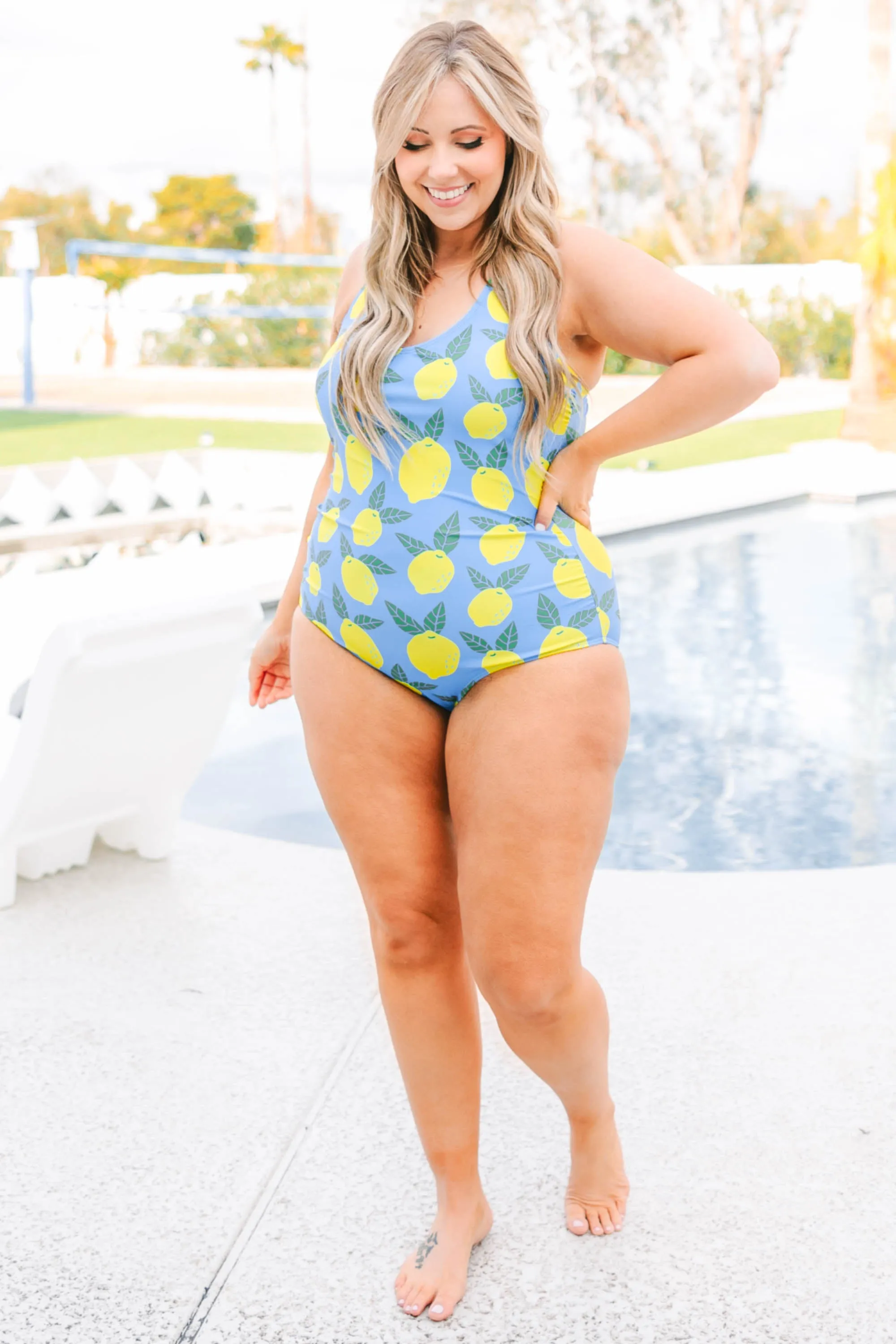 Meet You At The Lake Swimsuit, Lemon Zest