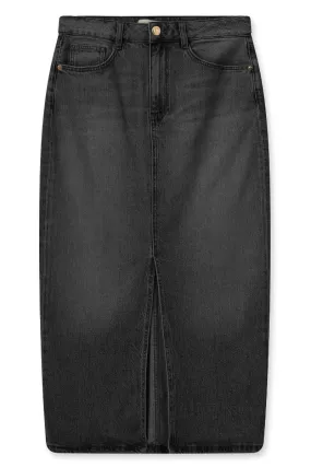 Mella Denim Skirt | Black | Nederdel fra Mos Mosh