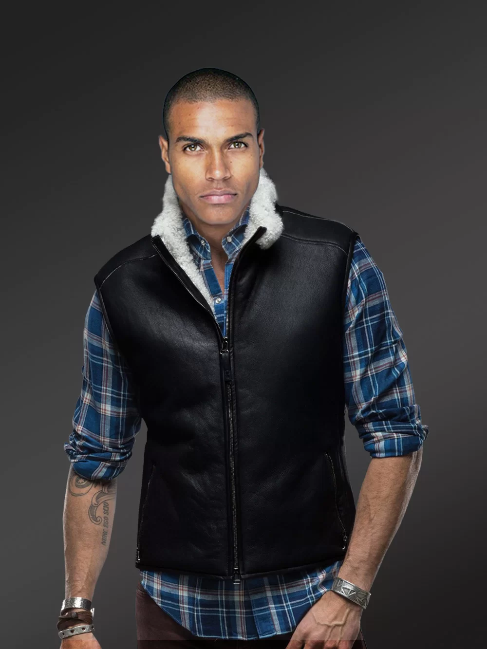 Men Sheepskin Vest | Sheepskin Vest Jacket