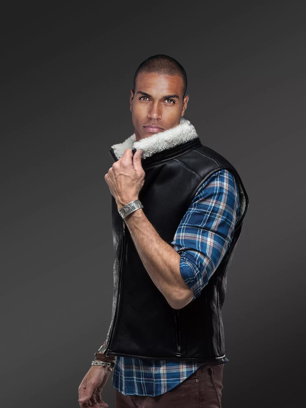 Men Sheepskin Vest | Sheepskin Vest Jacket