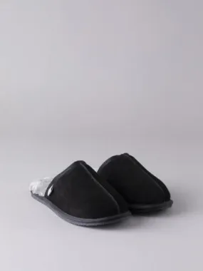 Men's Sheepskin Sliders in Black