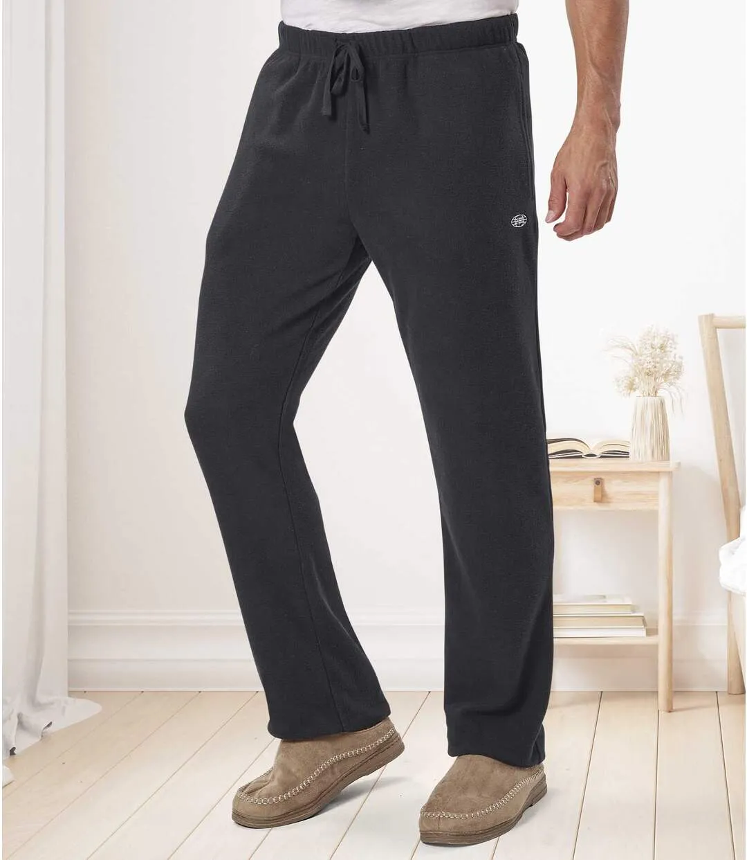 Men's Black Microfleece Joggers 