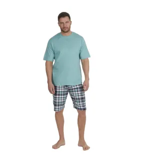 Mens checked lounge set sea green Cargo Bay