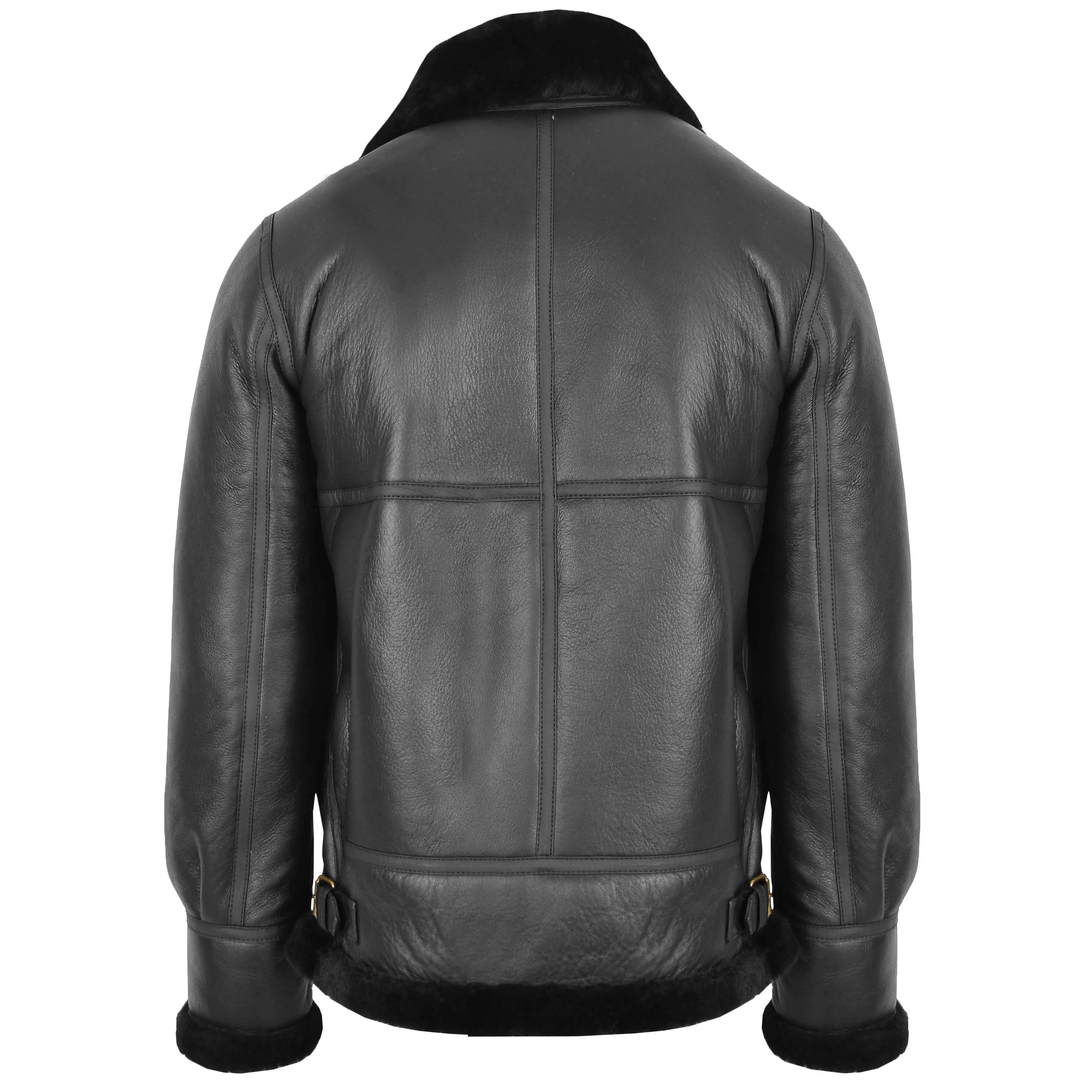 Men's Classic B3 Original Sheepskin Jacket Black