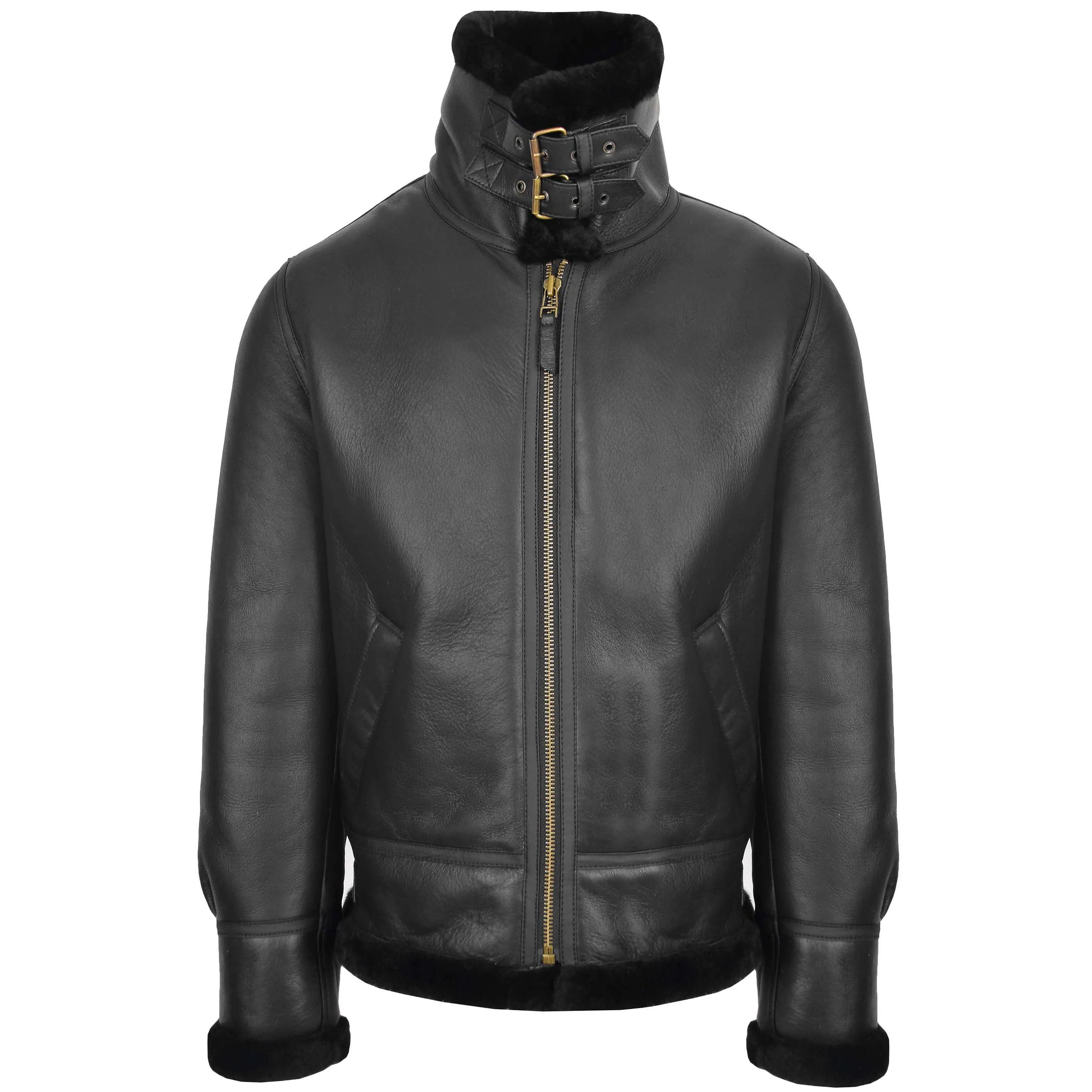 Men's Classic B3 Original Sheepskin Jacket Black