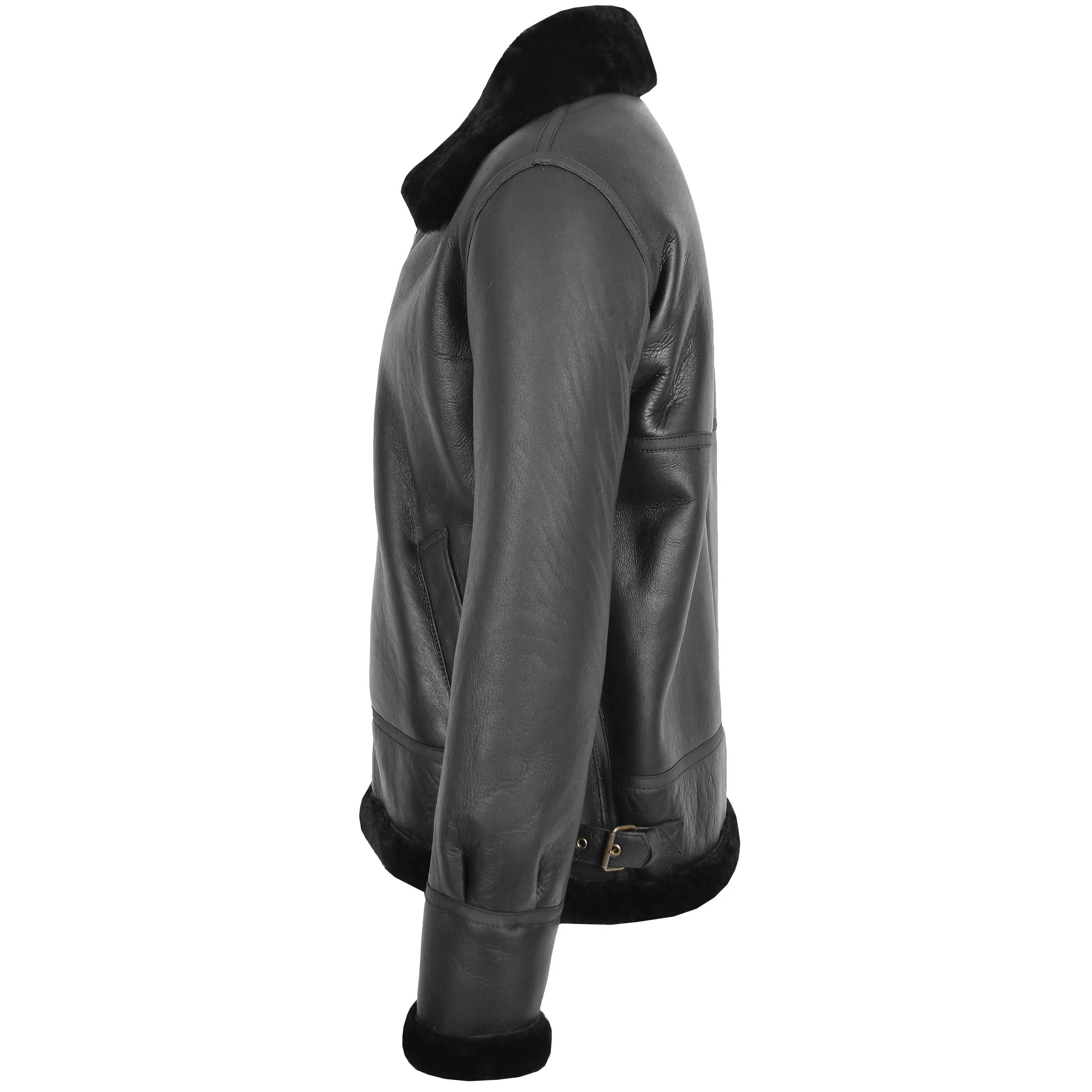 Men's Classic B3 Original Sheepskin Jacket Black