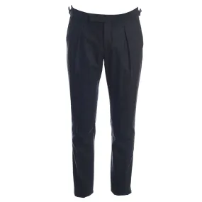 Men's Hackett, Mayfair Flannel Birdseye Trousers in Charcoal