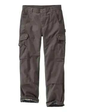 Men's Ripstop Cargo Work Pant/Flannel-Lined