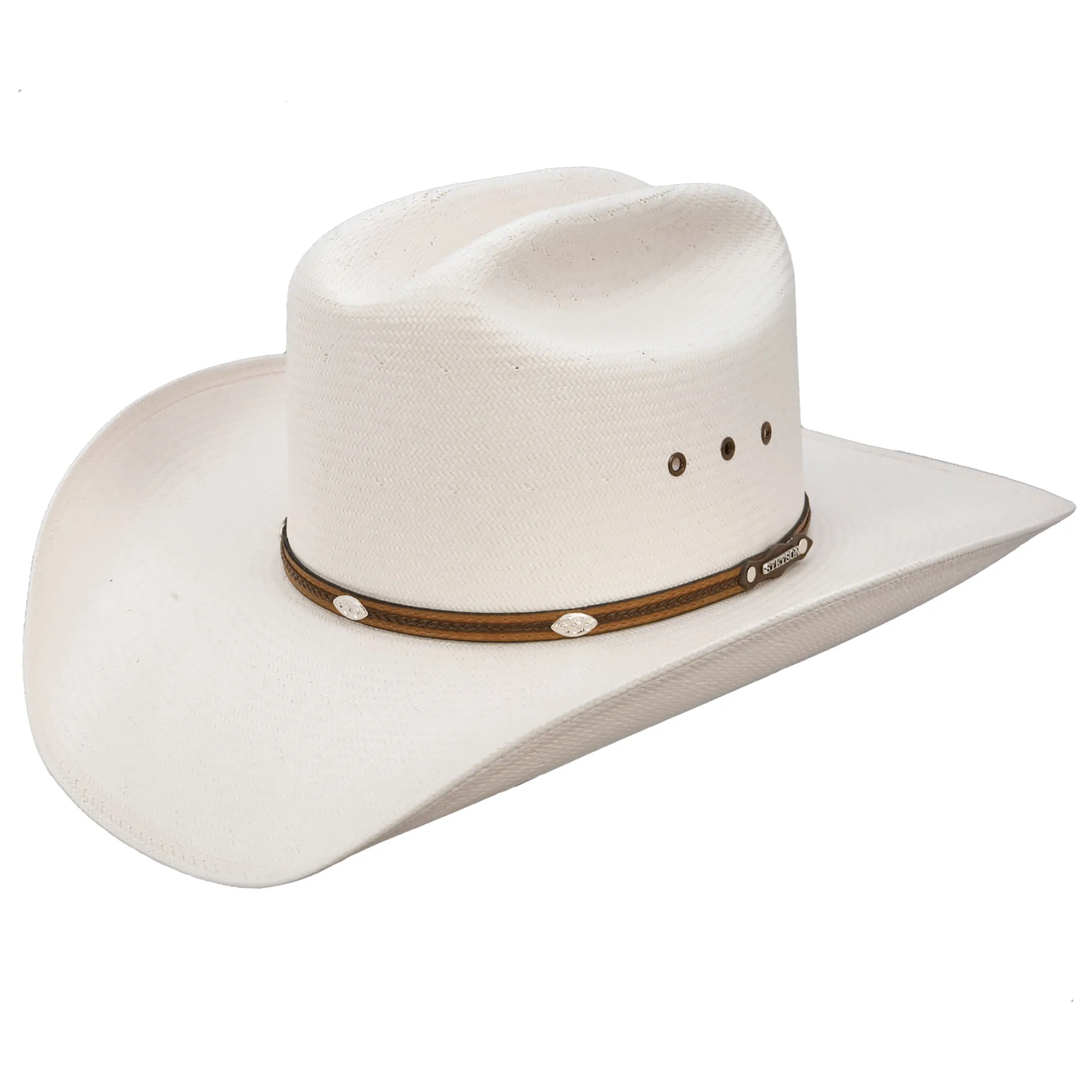 Mens Stetson Alamo 8X Straw Cowboy Hat