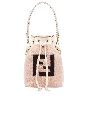 Mon Tresor Bucket Bag in Pink Sheepskin