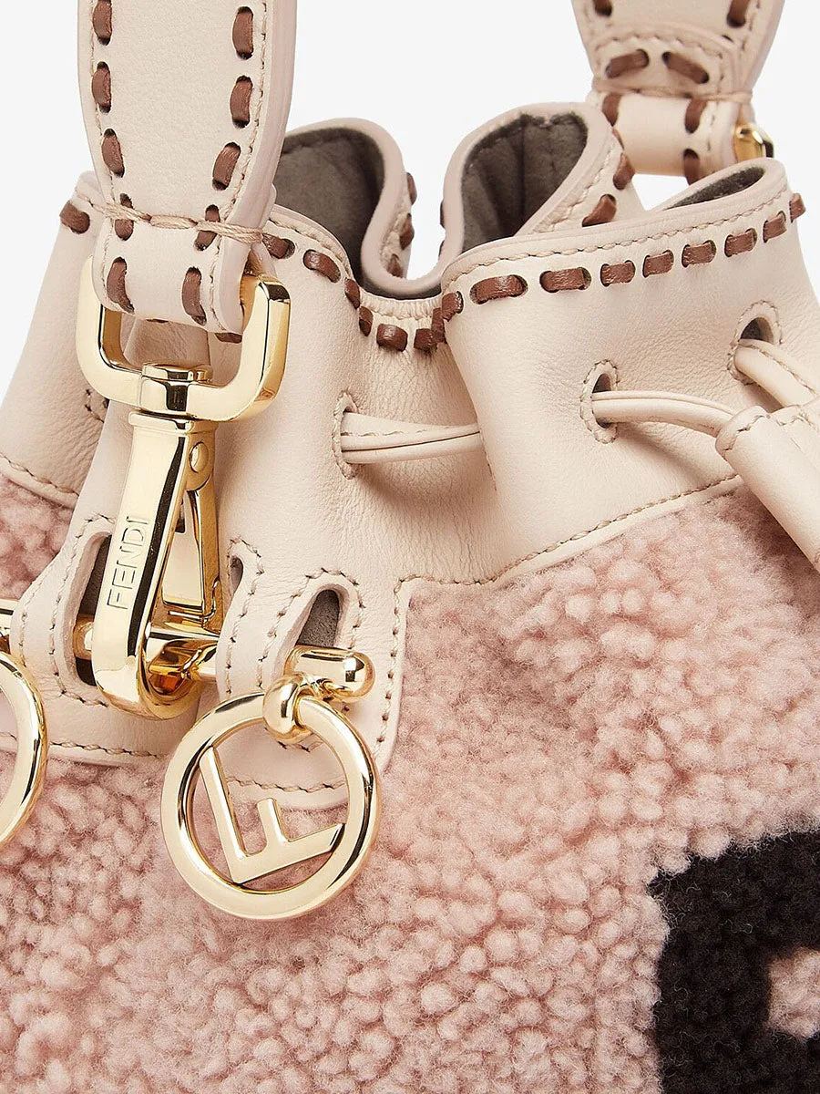 Mon Tresor Bucket Bag in Pink Sheepskin