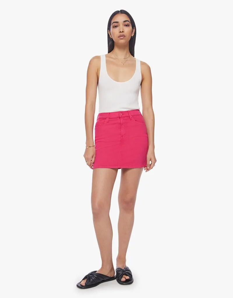 Mother High Waisted Smokin' Skirt - Raspberry Sorbet