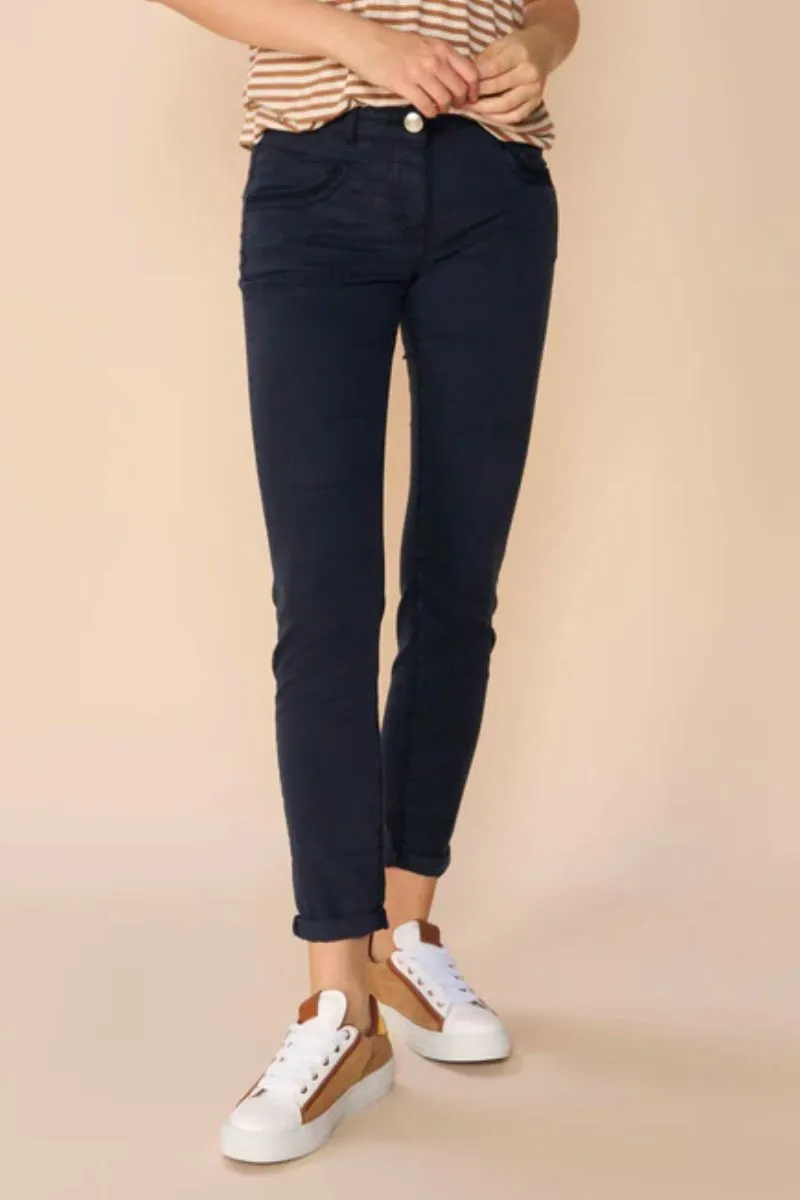 Naomi Treasure Pant | Salute Navy | Bukser fra Mos Mosh