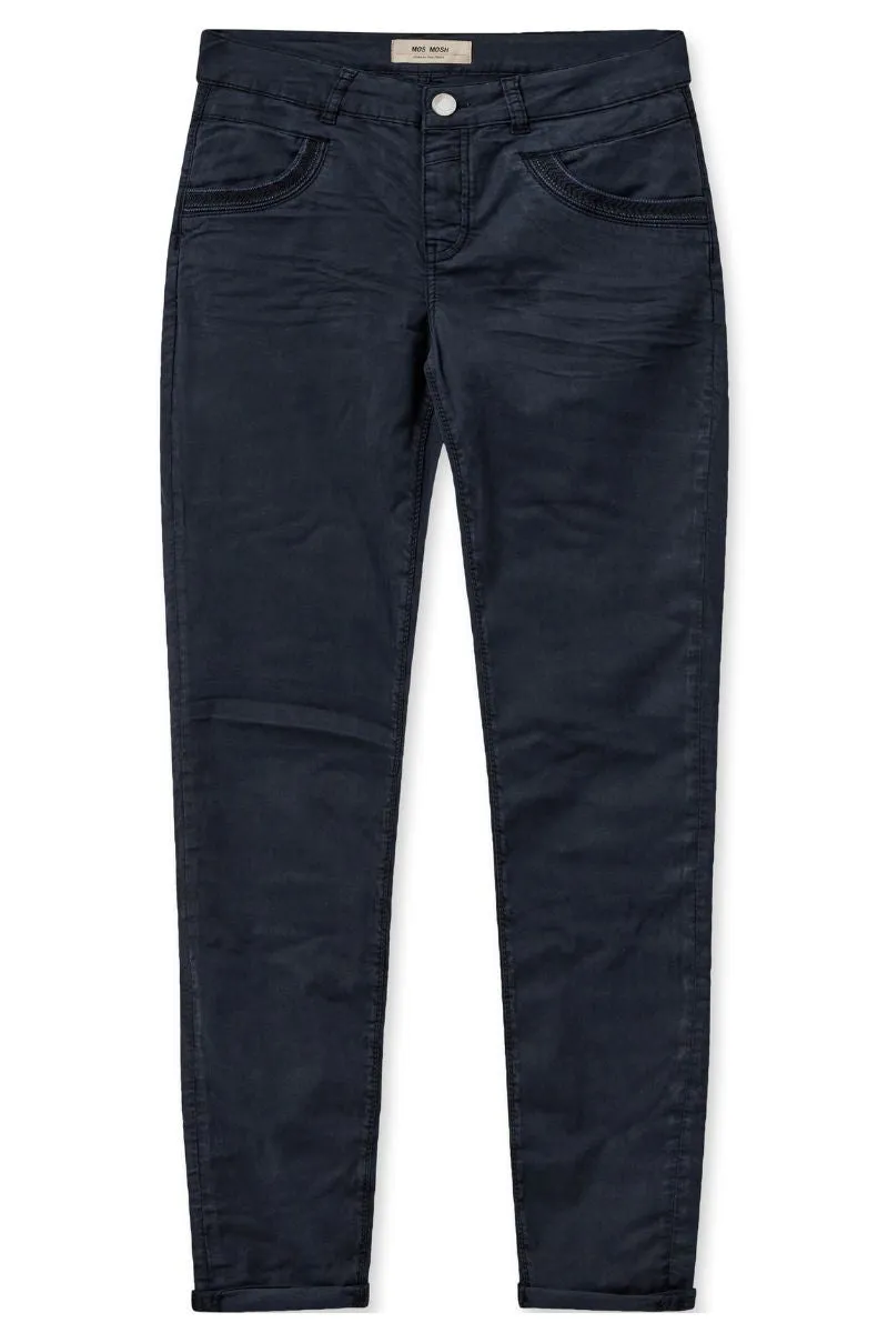 Naomi Treasure Pant | Salute Navy | Bukser fra Mos Mosh