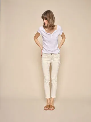 Naomi Treasure Pant | White | Bukser fra Mos mosh