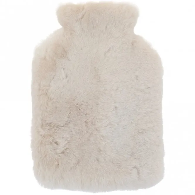 Natural Sheepskin Hot Water Bottle Cover Linen:  HW Bottle Cover 2L