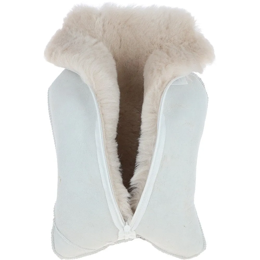 Natural Sheepskin Hot Water Bottle Cover Linen:  HW Bottle Cover 2L