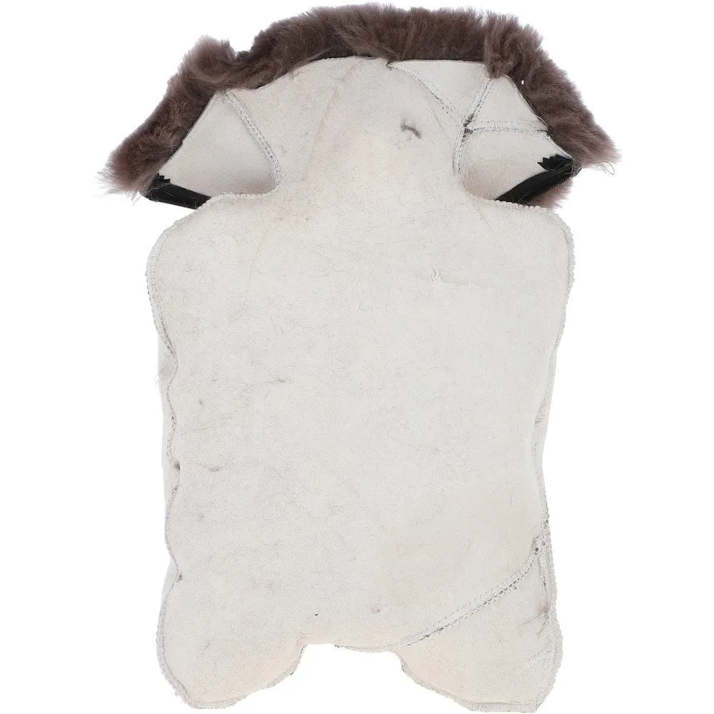 Natural Sheepskin Hot Water Bottle Cover Mink Brown:  HW Bottle Cover 2L