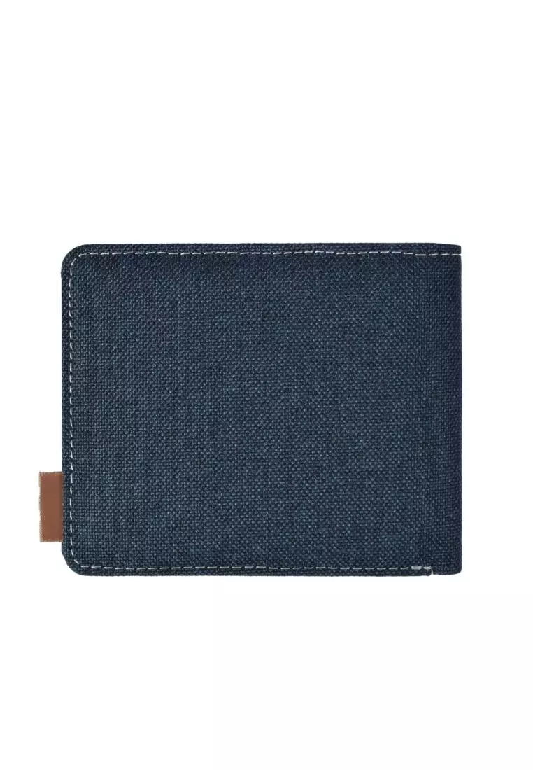 Nifteen Nifteen London Billfold Wallet With Coin Purse - Navy With Grey Lining