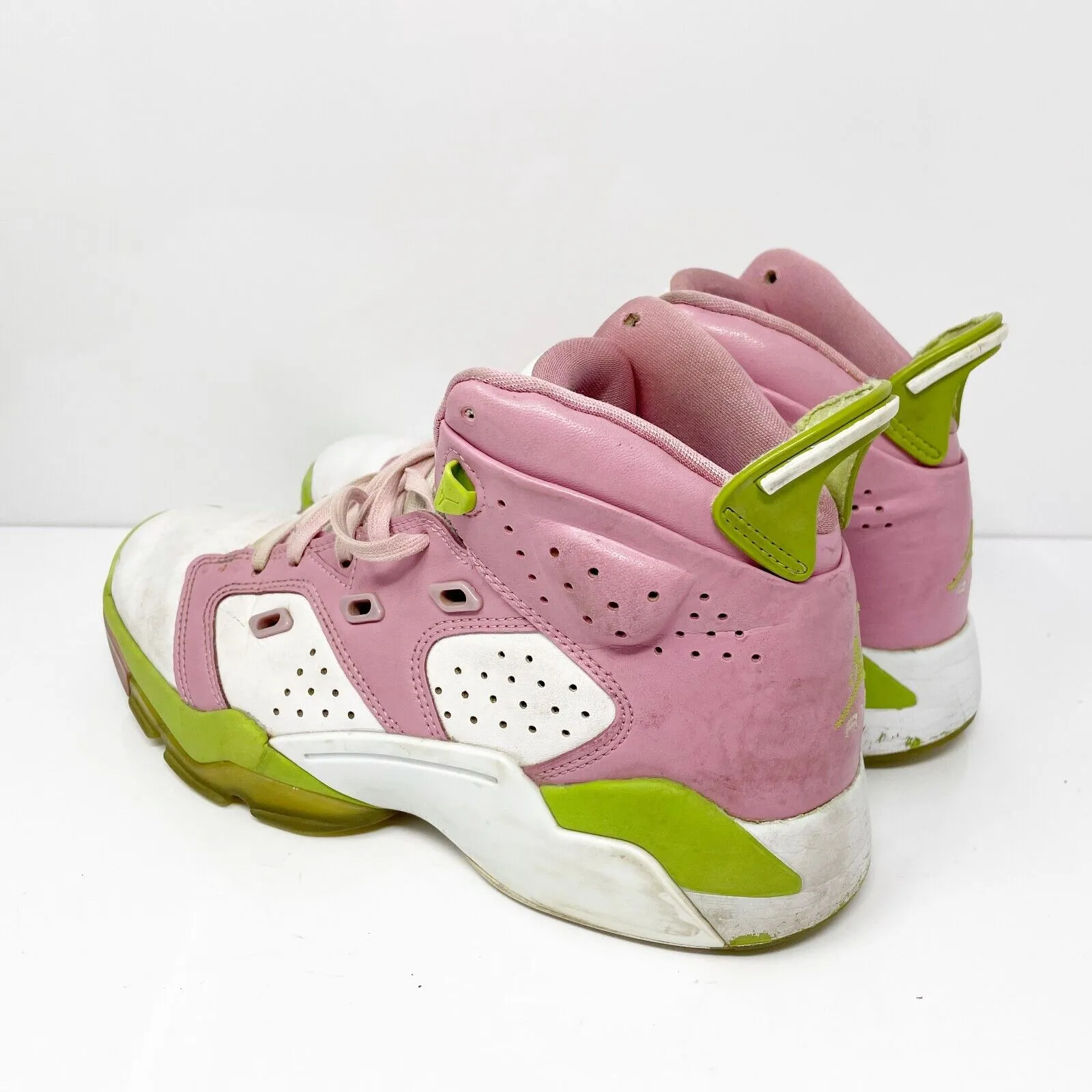 Nike Girls Air Jordan 6 17 23 DM1159-613 White Basketball Shoes Sneakers Size 6Y