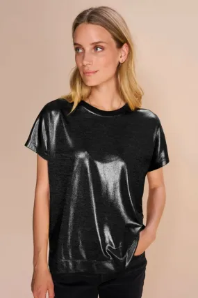 Nivola Foil Tee | Black | T-shirt fra Mos Mosh