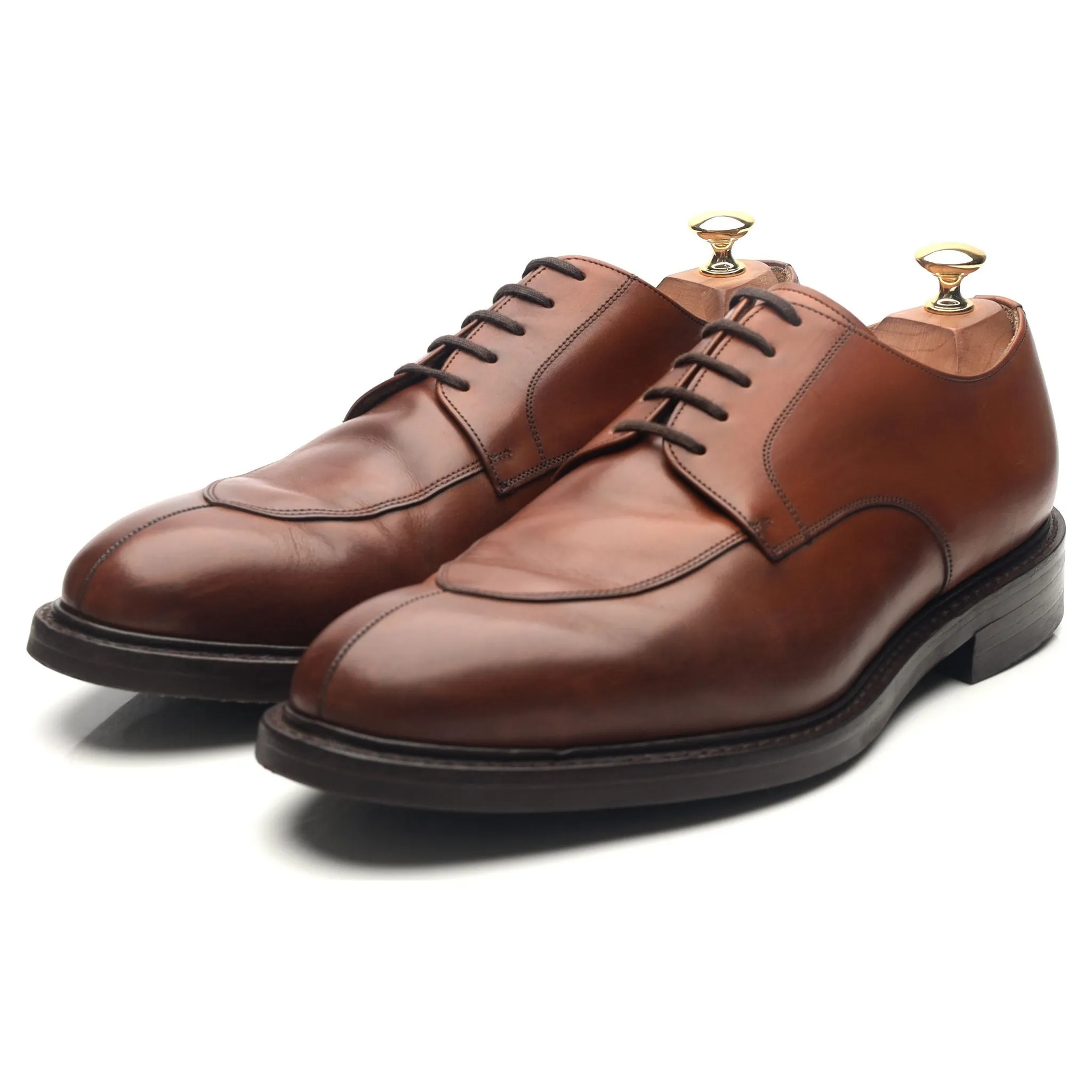 'Northwood' Brown Leather Split Toe Derby UK 9.5 G