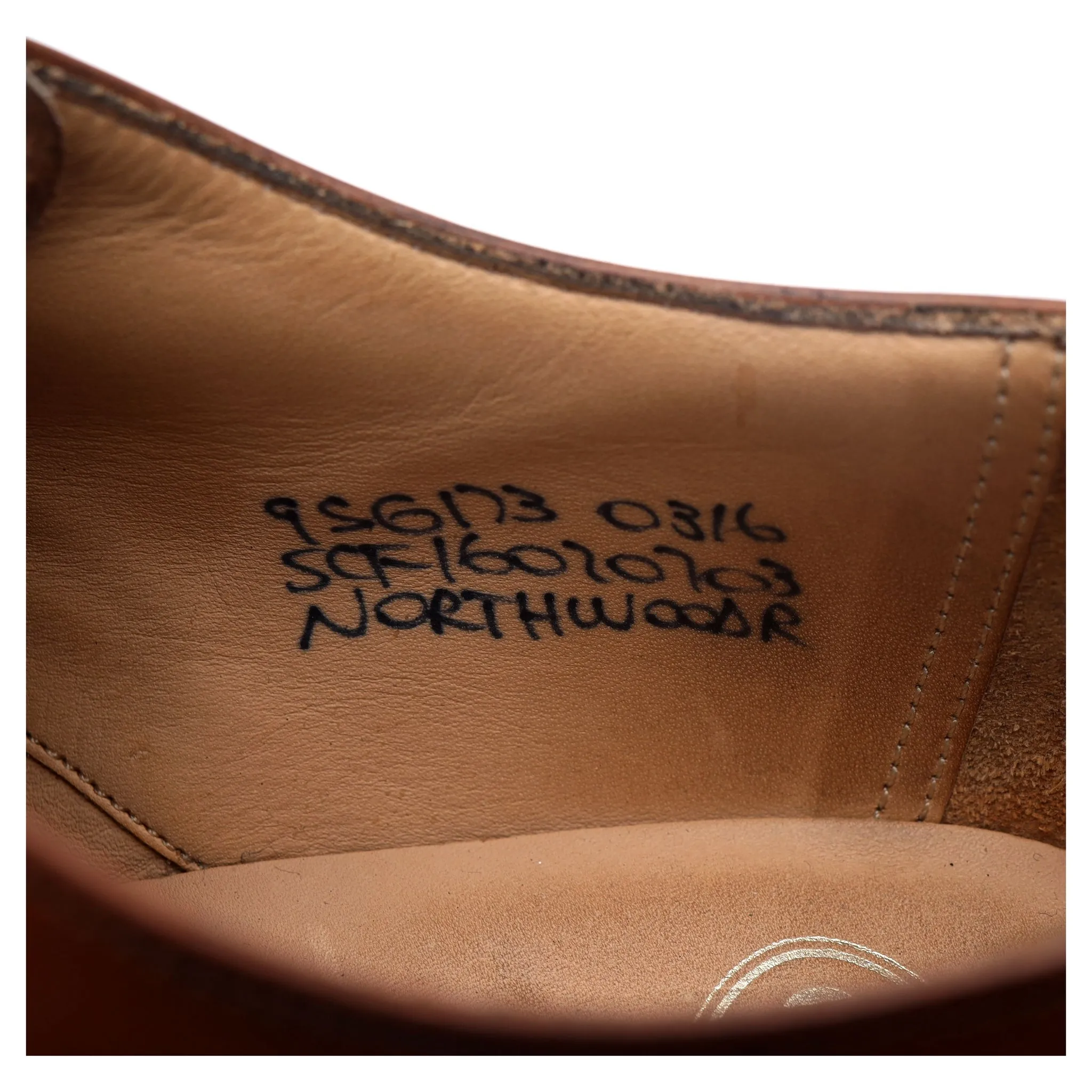 'Northwood' Brown Leather Split Toe Derby UK 9.5 G