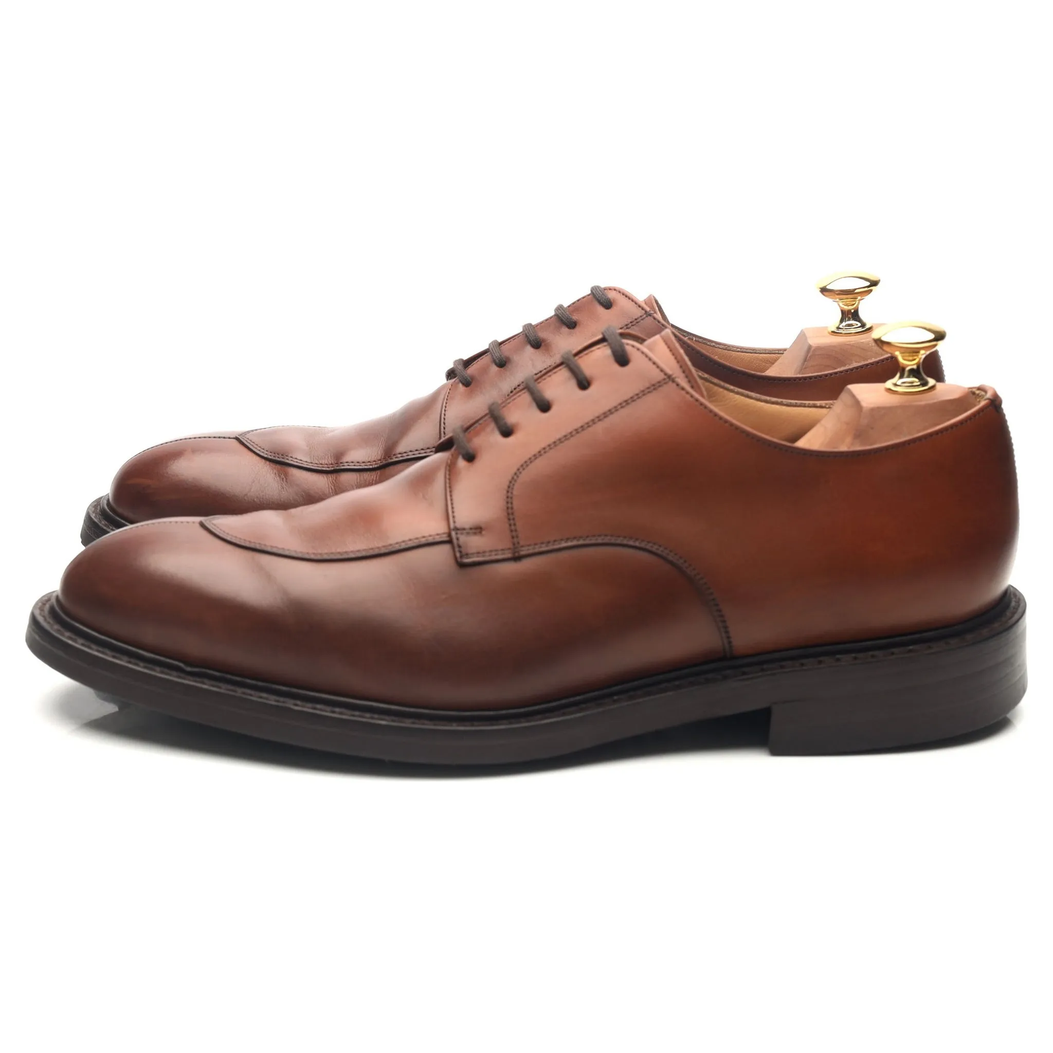 'Northwood' Brown Leather Split Toe Derby UK 9.5 G