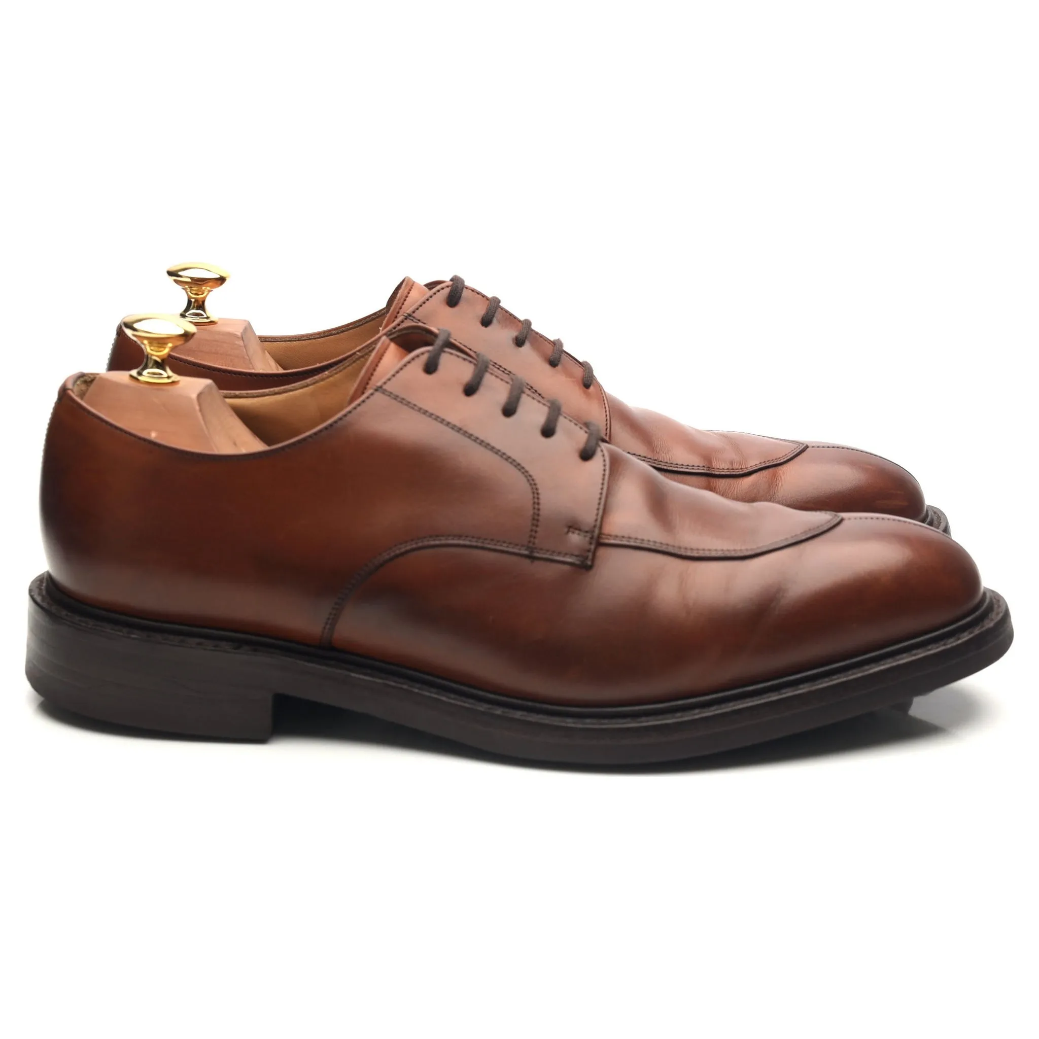 'Northwood' Brown Leather Split Toe Derby UK 9.5 G