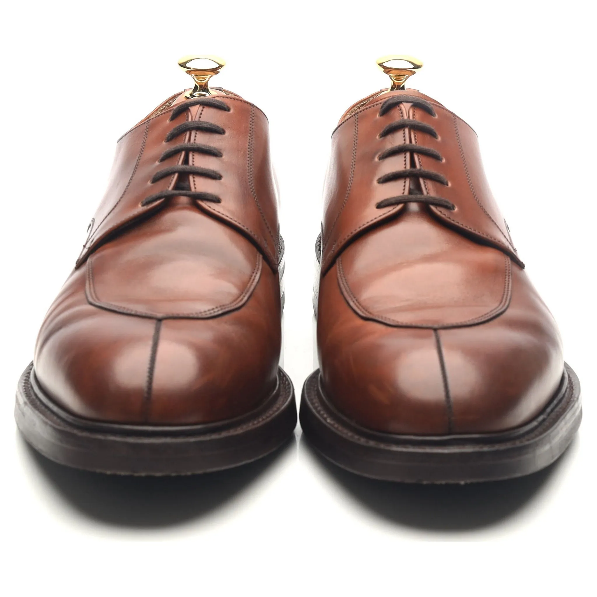 'Northwood' Brown Leather Split Toe Derby UK 9.5 G