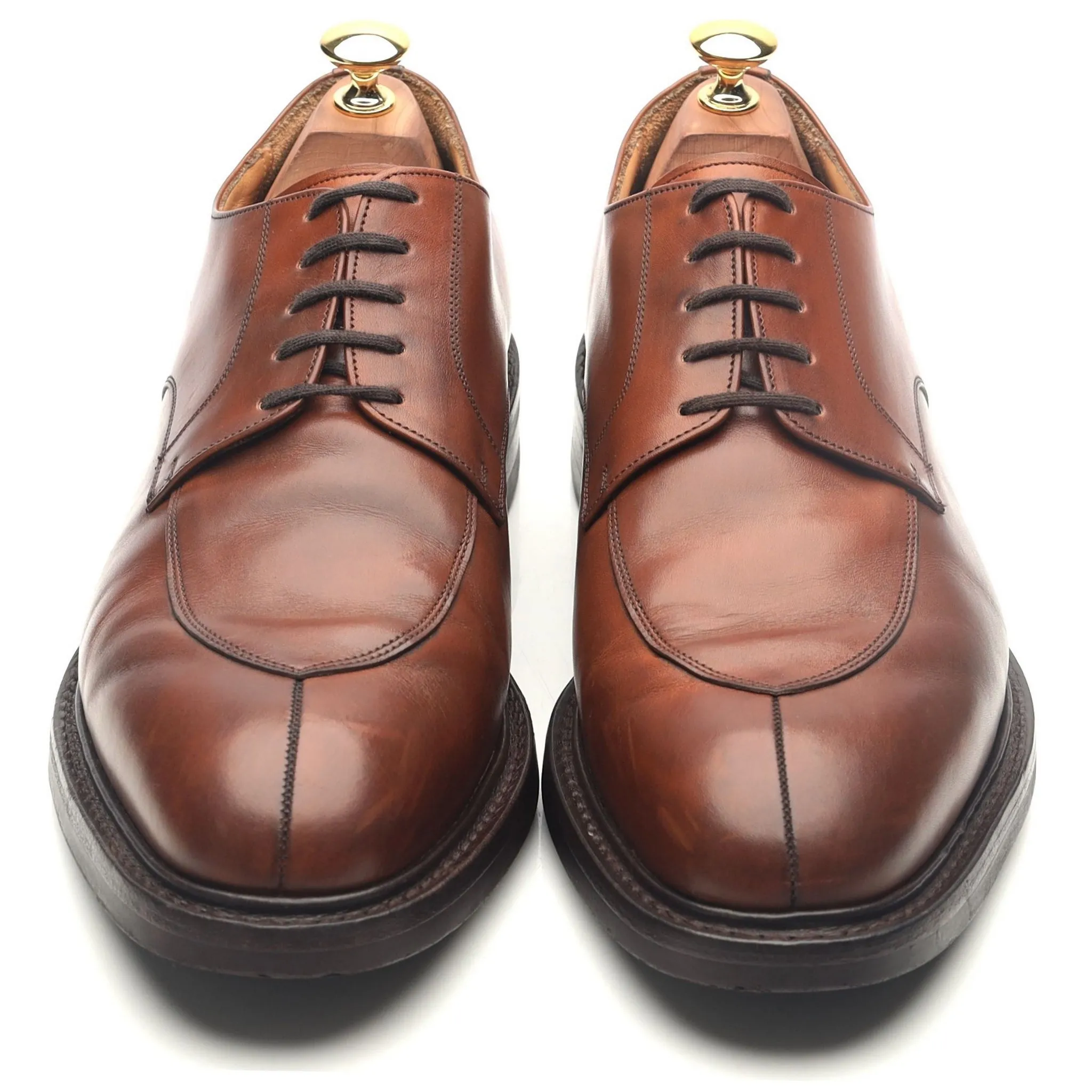 'Northwood' Brown Leather Split Toe Derby UK 9.5 G