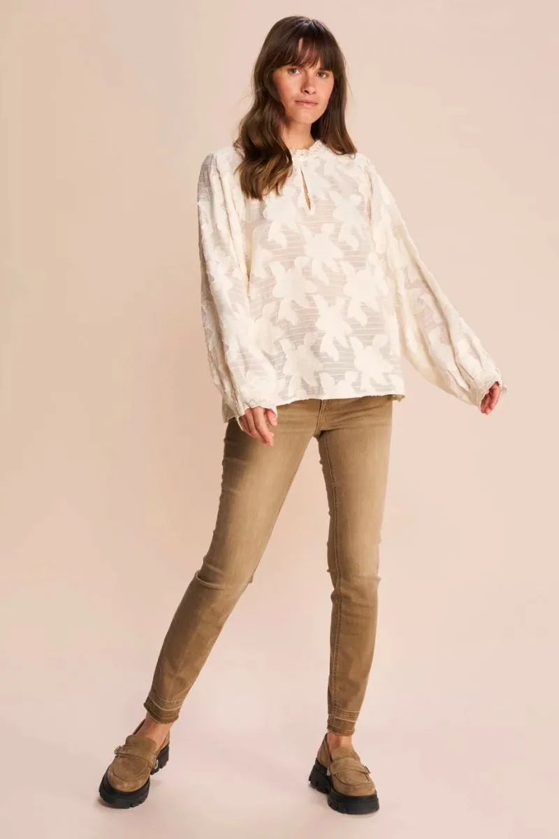 Novia Blouse | Sea Salt | Bluse fra Mos Mosh