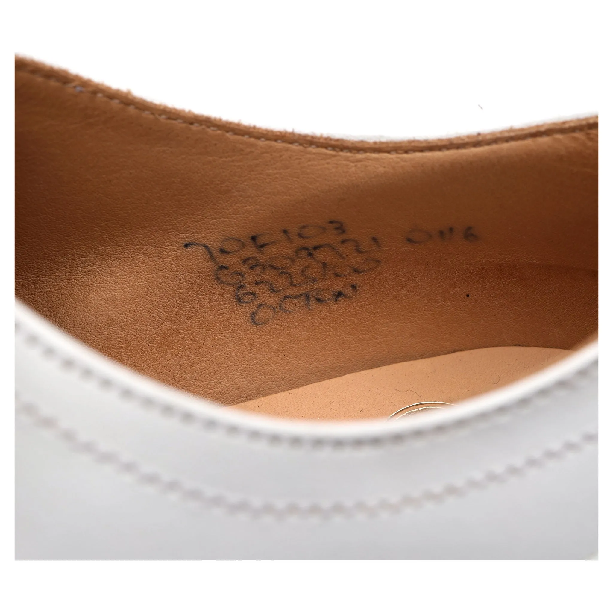 'Octon' White Leather Derby UK 7 F