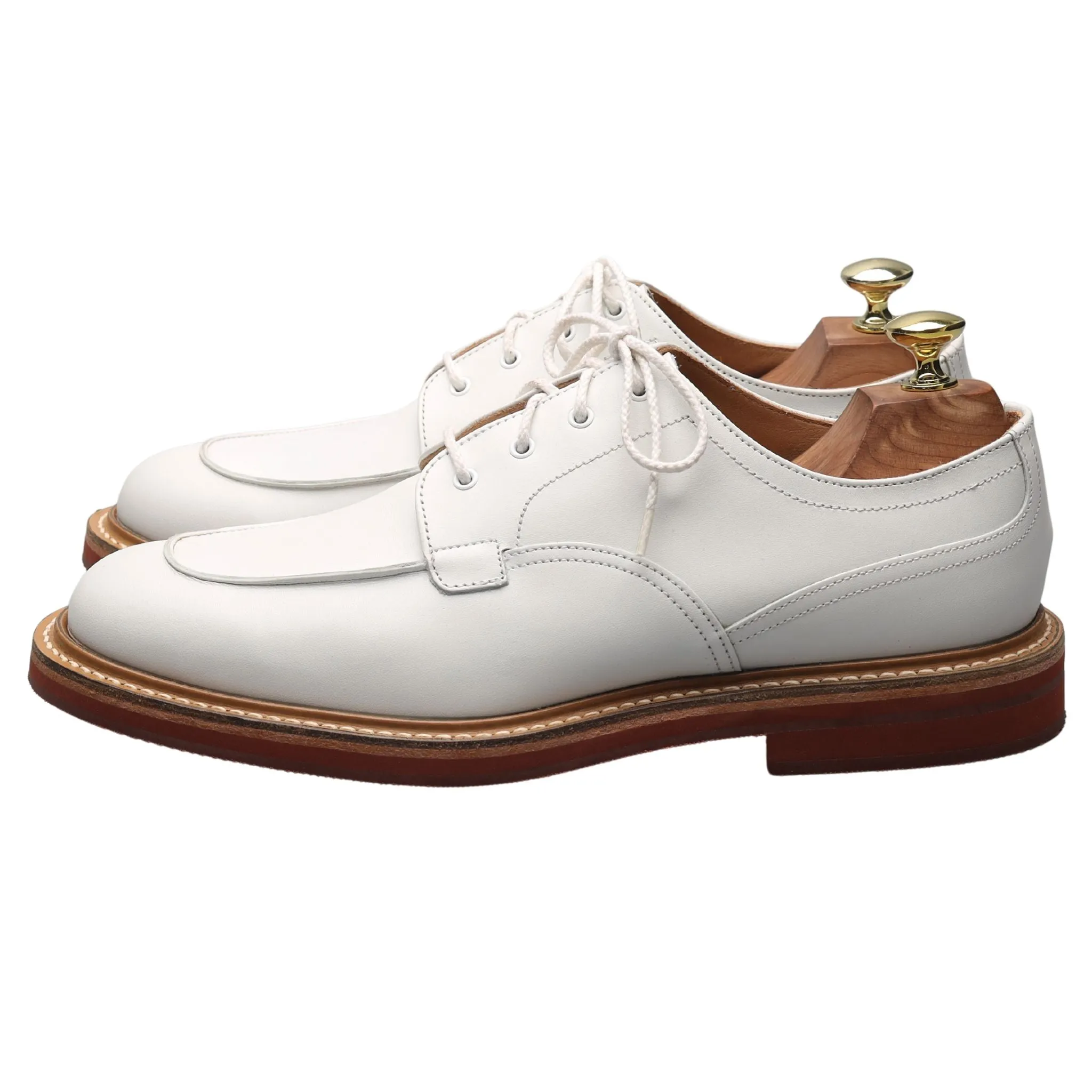 'Octon' White Leather Derby UK 7 F