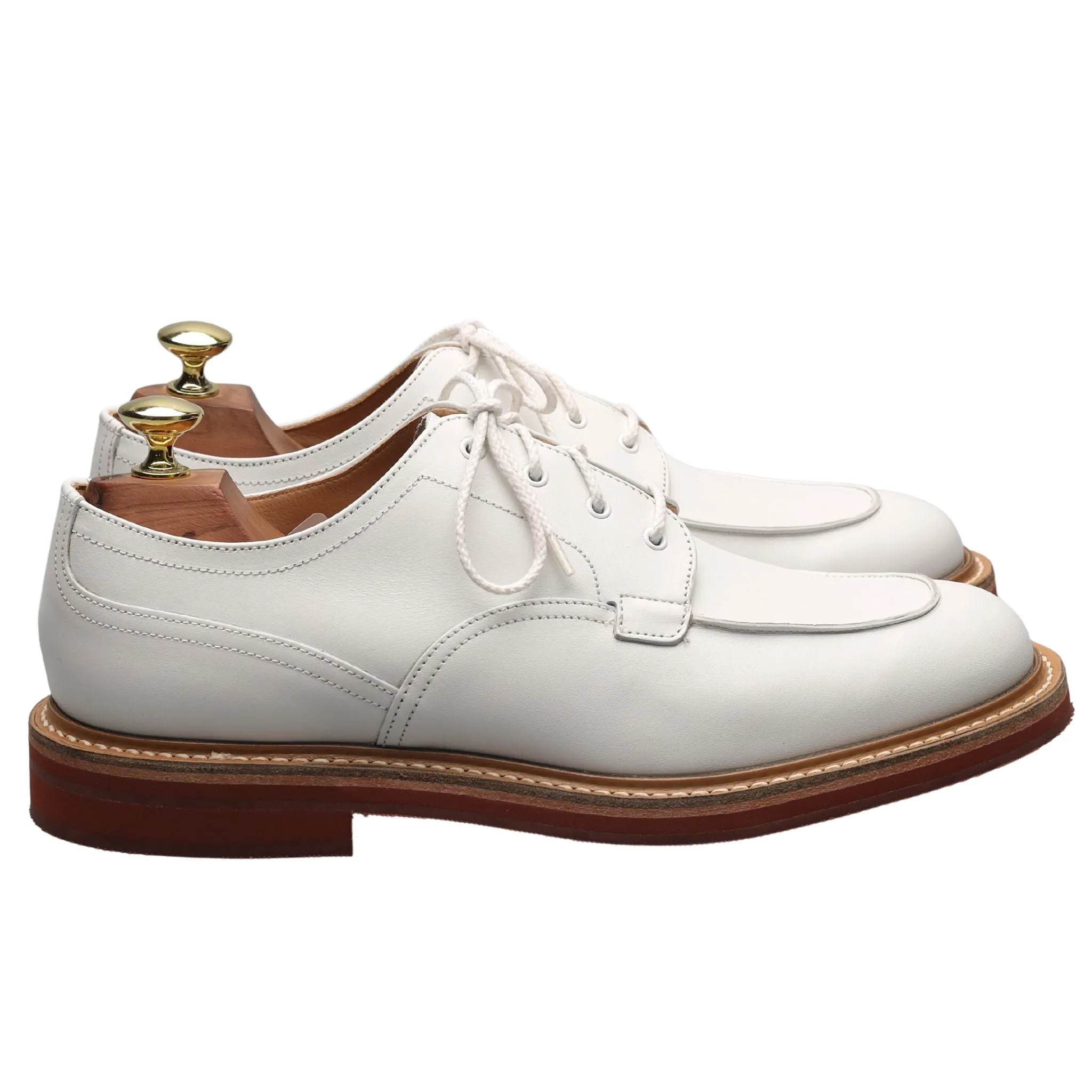 'Octon' White Leather Derby UK 7 F