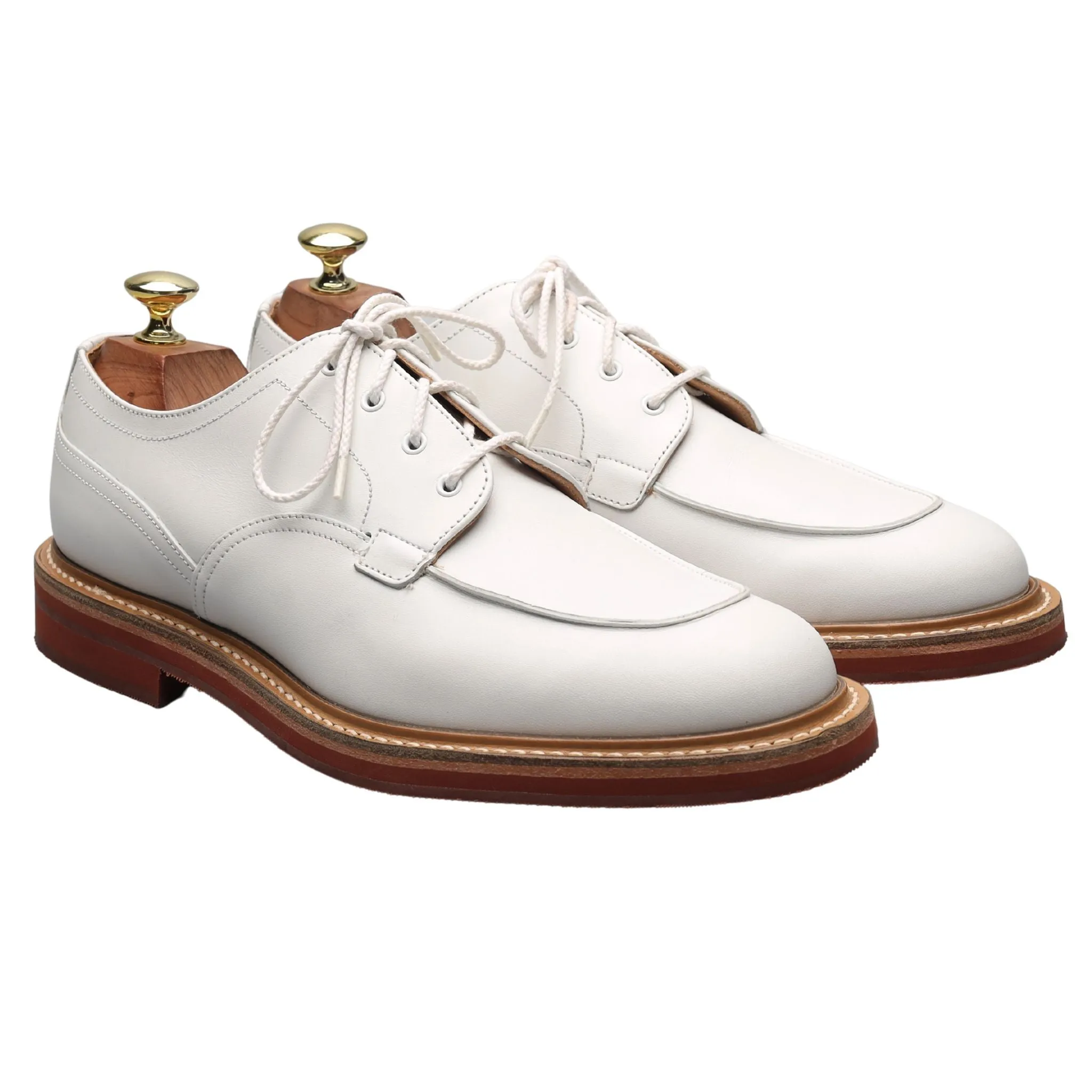 'Octon' White Leather Derby UK 7 F