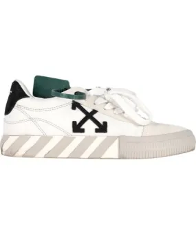 Off-White Low Vulcanized Sneakers in White Calf Leather