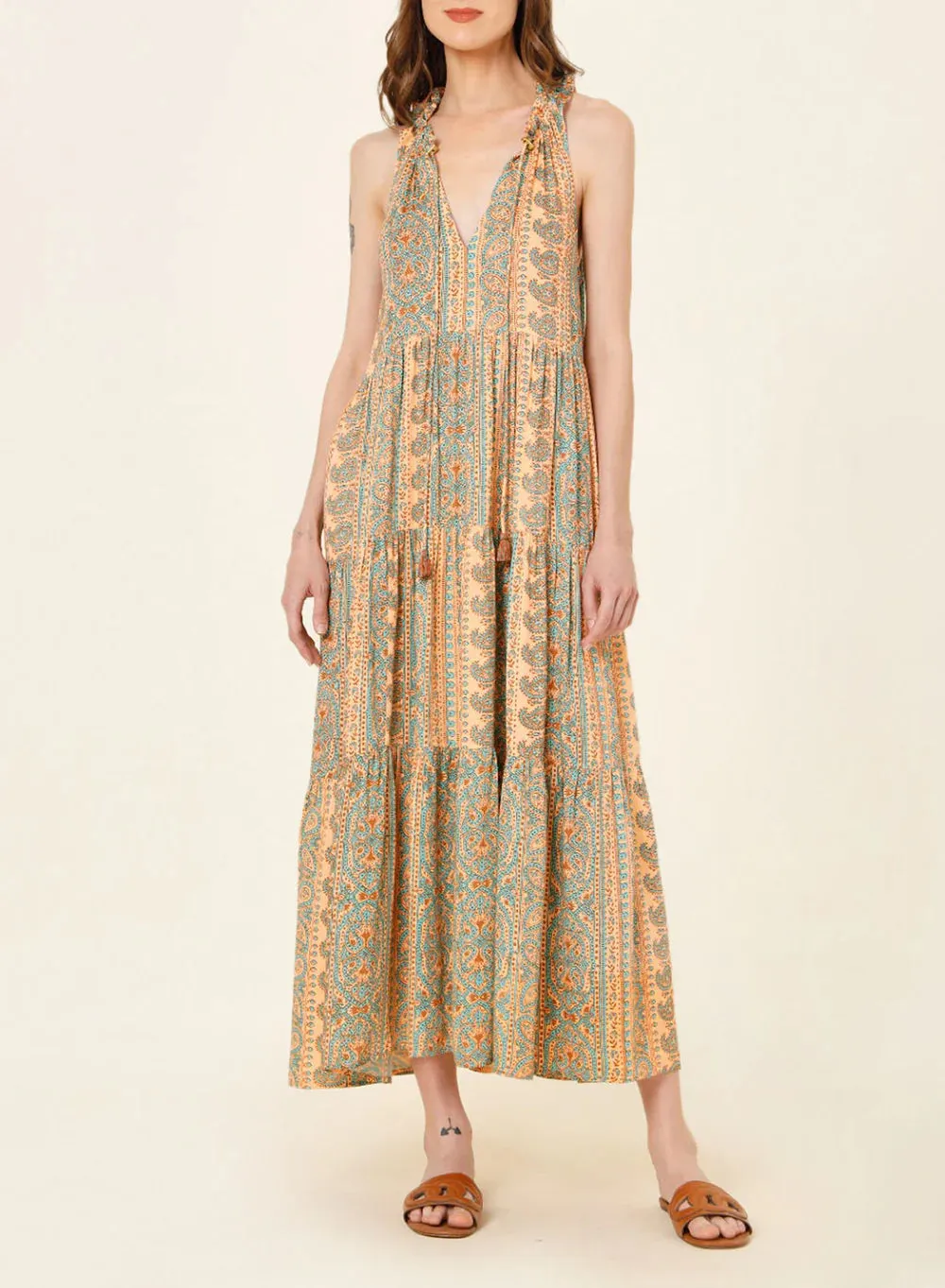 OMIKA Paola Maxi Dress - Salania Sorbet