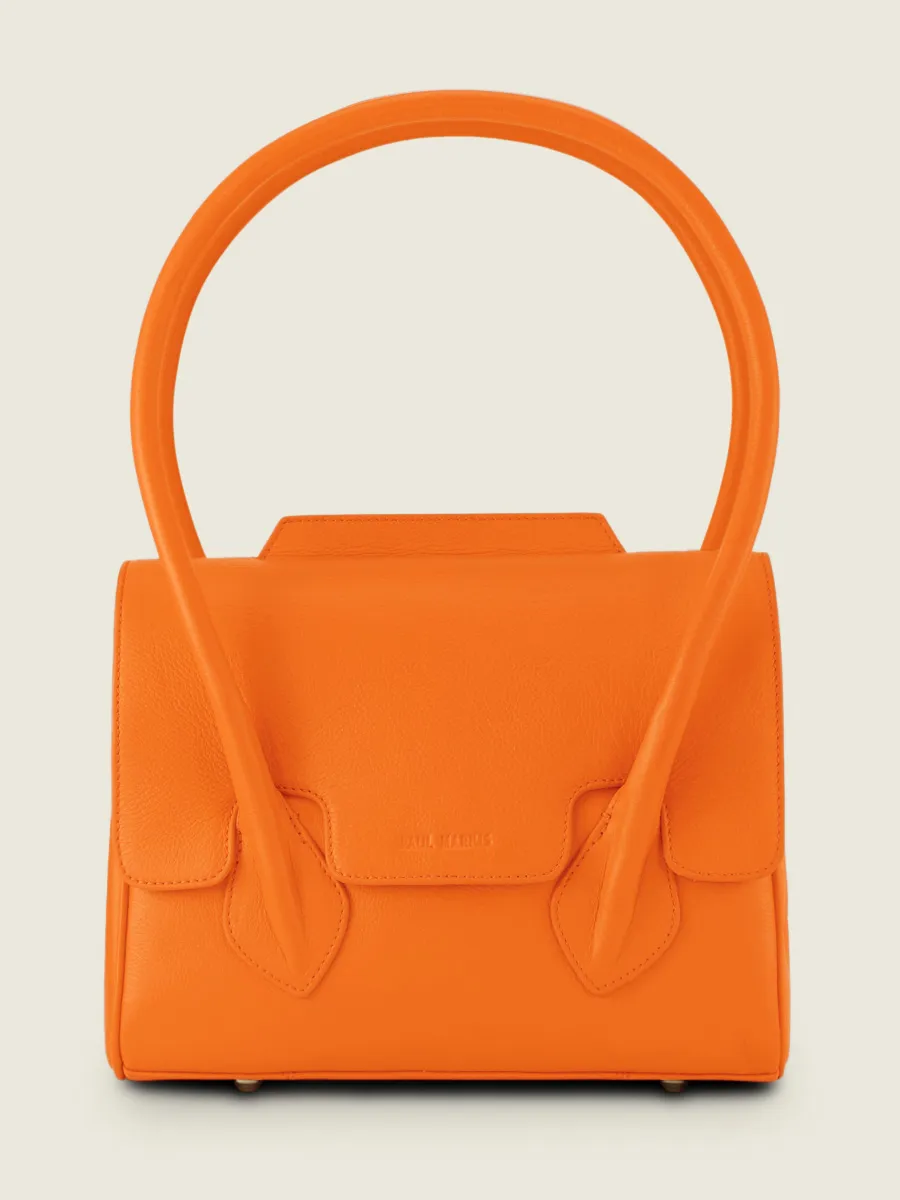 Orange Leather Handbag for Women - Colette S Sorbet Mango | PAUL MARIUS