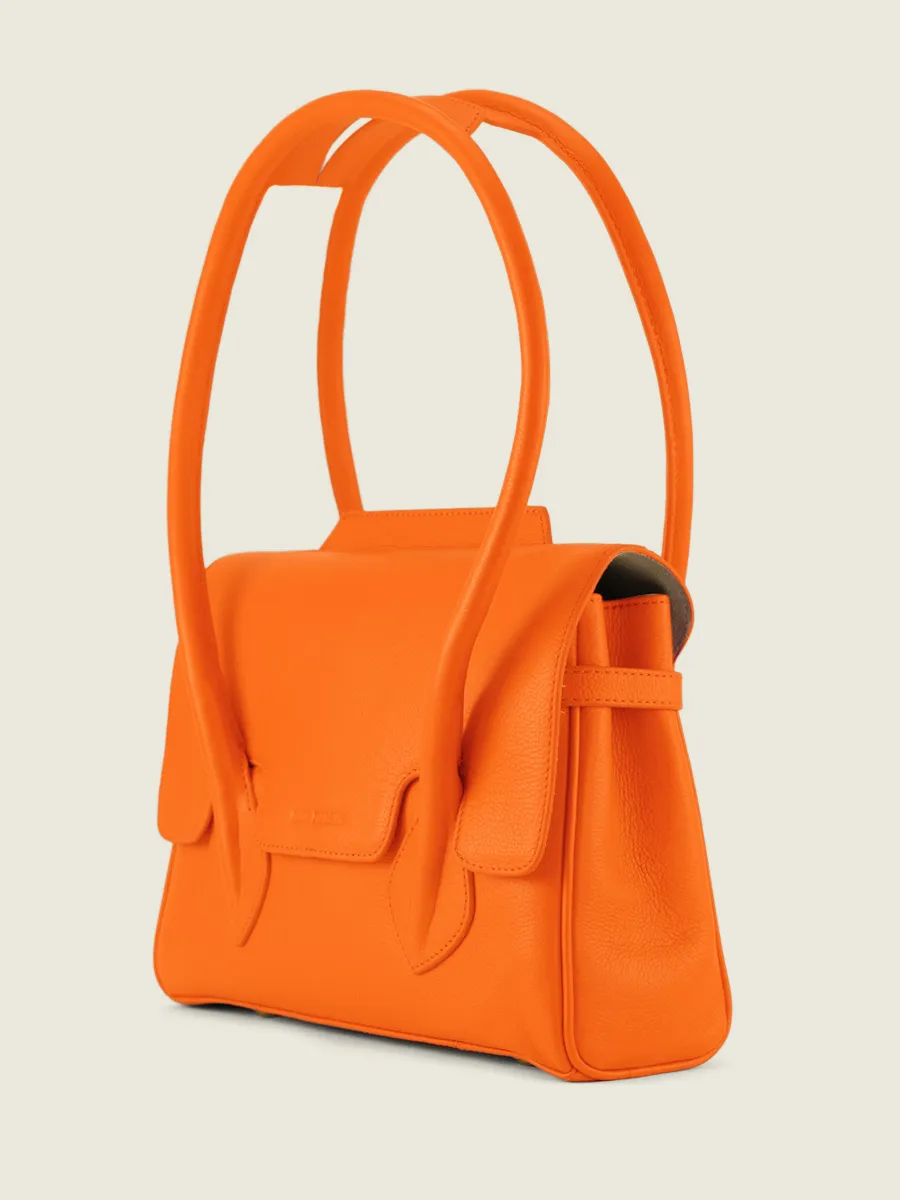 Orange Leather Handbag for Women - Colette S Sorbet Mango | PAUL MARIUS