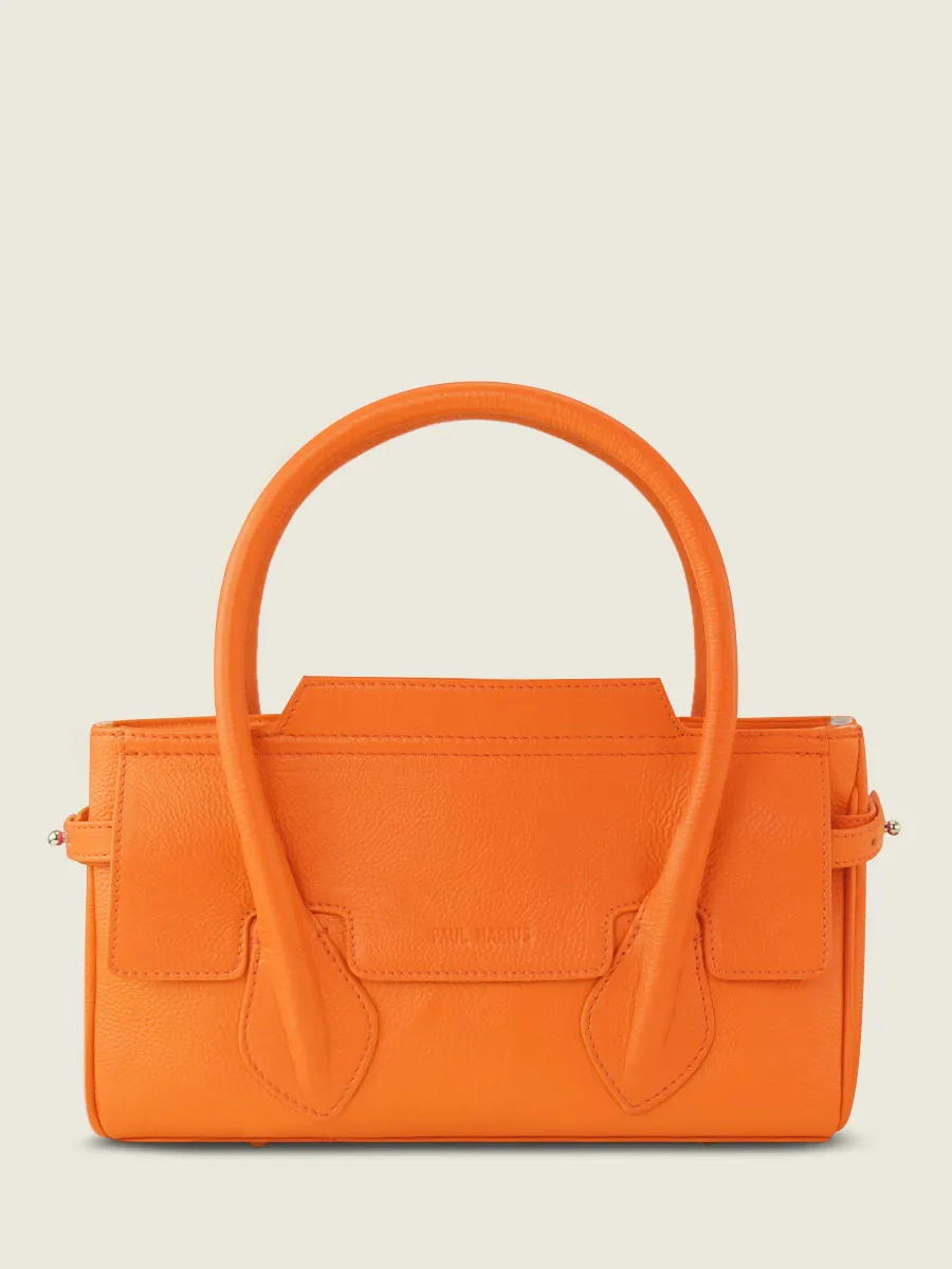 Orange Leather Handbag for Women - Madeleine S Sorbet Mango | PAUL MARIUS