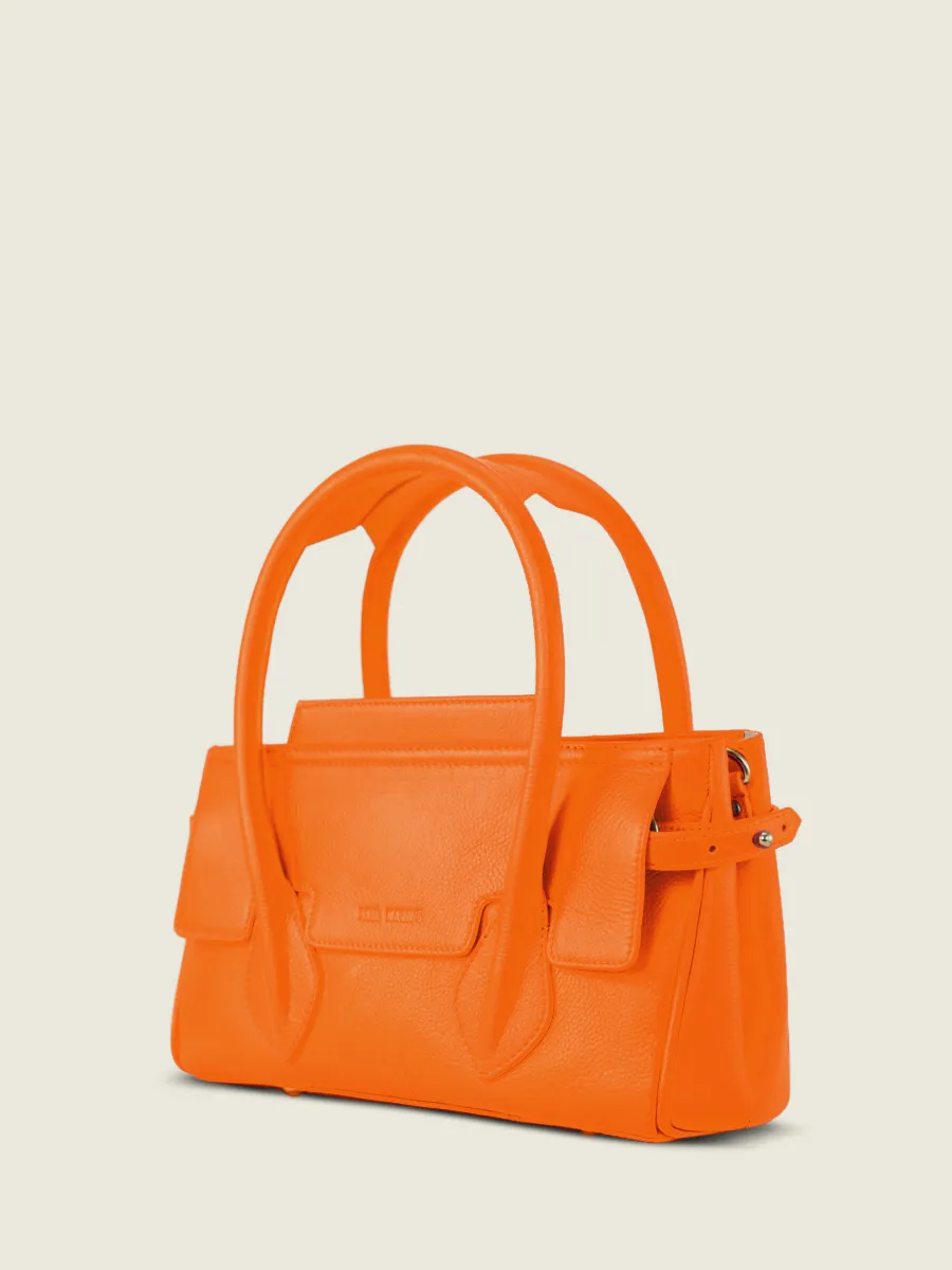 Orange Leather Handbag for Women - Madeleine S Sorbet Mango | PAUL MARIUS