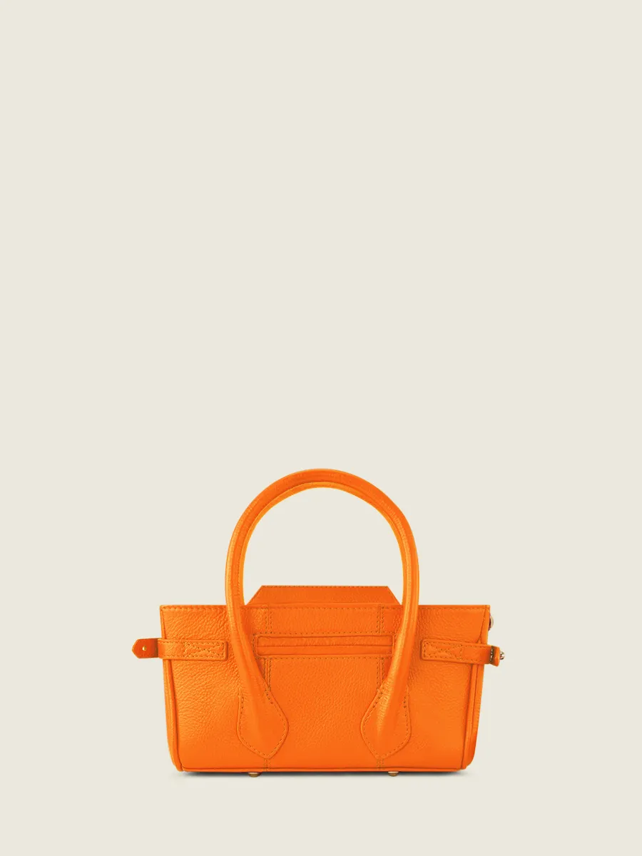 Orange Leather Mini Handbag for Women - Madeleine XS Sorbet Mango | PAUL MARIUS