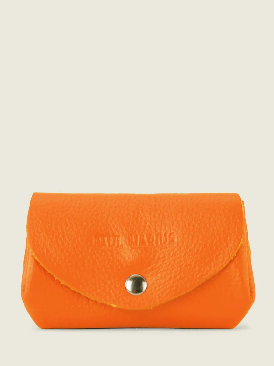 Orange Leather Purse for Women - LeGustave Sorbet Mango | PAUL MARIUS