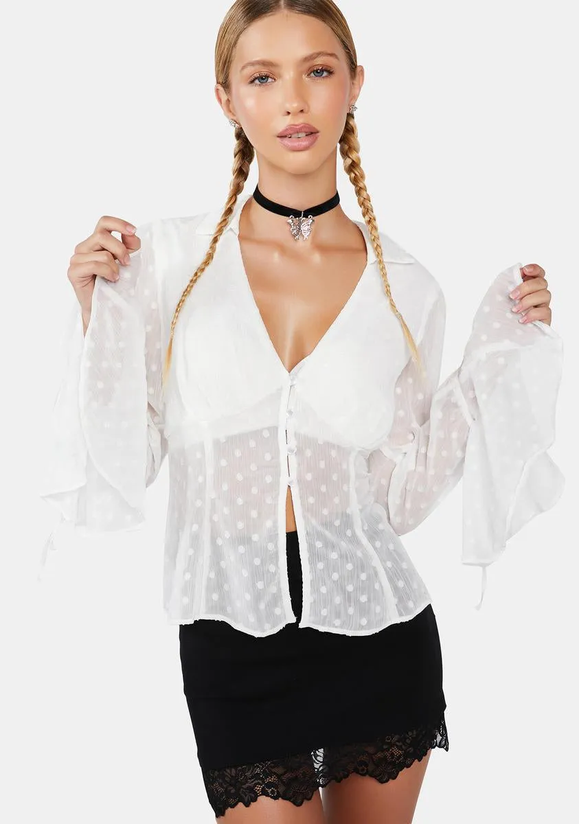 Out 'Til Sunset Chiffon Shirt-